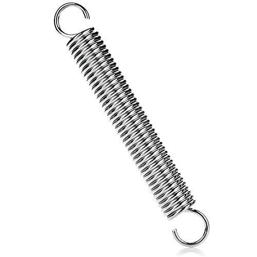COM-FOUR® Spannfeder mit Doppelhaken - Sprungfeder für Zelt, Markise, Wohnwagen - Befestigungs-Zubehör - Zugfeder Sonnensegel - Stahlfeder (1 Stück - Spannfeder) von com-four