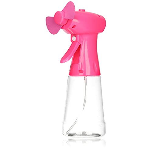 com-four® Ventilator-Sprühflasche, kinderfreundlicher Sprühventilator, Wassersprüher zur Abkühlung im Sommer, Sprühnebel aus Mini-Handventilator [Auswahl variiert] (01 Stück) von com-four
