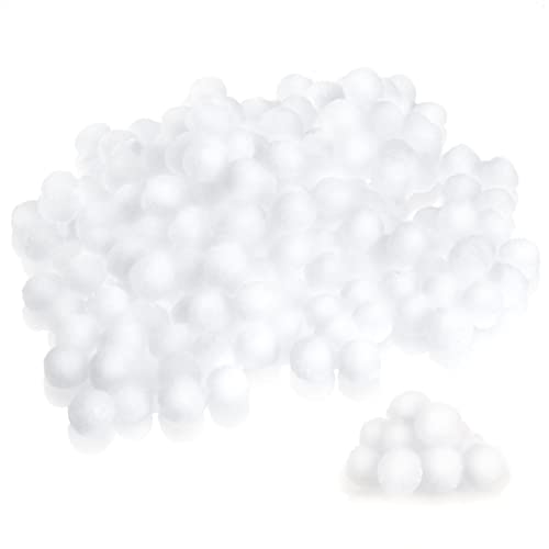 com-four® Weihnachtsdeko - wunderschöner Kunstschnee für Weihnachten - Schneeball als Verzierung für Tisch, Tür und Fenster (weiß - groß) von com-four