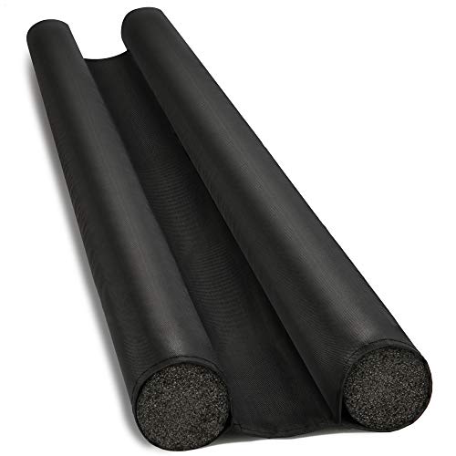 com-four® Zuschneidbarer Zugluftstopper für alle gängigen Türen, Türbodendichtung mit doppelseitiger Isolierung, Luftzugstopper Schallschutz, Kälteschutz, Energie- und Heizkostenersparnis (001 Stück) von com-four