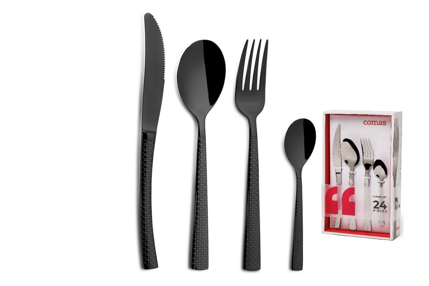 comas Besteck-Set COMAS 24 STÜCK HIDRAULIC 18% 3MM SATIN BLACK comas Besteck-Set COMAS 24 STÜCK HIDRAULIC 18% 3MM SATIN BLACK von comas