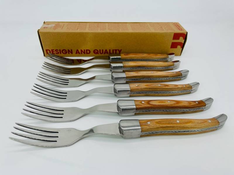 comas Steakbesteck Comas STEAKGABEL ALPS Chuleteros HQ (VE: 6), Edelstahl von comas