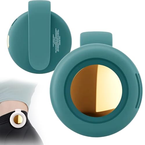 5 in 1 Taillen Clip Ventilator, Handventilator Akku Aufladbar, Tragbarer Nackenventilator Mini Ventilator Klein Laufzeit für Baustelle, Outdoor, Wandern, Arbeiten im Sommer, USB (Grün) von comenem