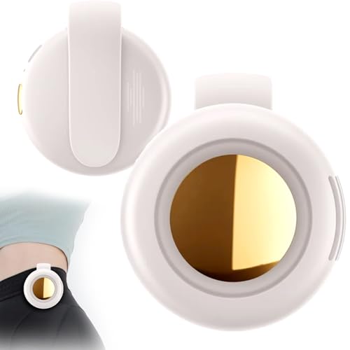 5 in 1 Taillen Clip Ventilator, Handventilator Akku Aufladbar, Tragbarer Nackenventilator Mini Ventilator Klein Laufzeit für Baustelle, Outdoor, Wandern, Arbeiten im Sommer, USB (Weiß) von comenem