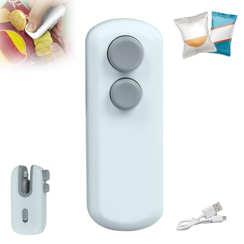 Mini Folienschweißgerät, 2025 Neu Mini Bag Sealer Versiegelungsmaschine, Versiegelungsgerät 2 in 1 Bag Sealer with Cutter and Magnet Küchen Gadgets Vakuumierer für Damit Lebensmittel Frisch (Weiß) Mini Folienschweißgerät, 2025 Neu Mini Bag Sealer Versiegelungsmaschine, Versiegelungsgerät 2 in 1 Bag Sealer with Cutter and Magnet Küchen Gadgets Vakuumierer für Damit Lebensmittel Frisch (Weiß) von comepew