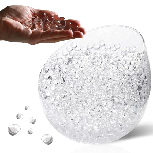 comforder – Wasserperlen durchsichtig – Deko Wasserperlen für Pflanzen in Vase, ca. 20.000 Hydroperlen, Gelkugeln transparent (100g) von comforder