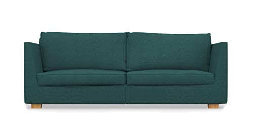 COMFORTLY 3,5-Sitzer Sofa Schonbezug Ersatz handgefertigt kompatibel mit STOCKHOLM Couch (Krone - Ozeanblau) von comfortly