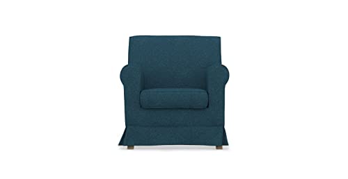 COMFORTLY Ersatzbezug für Sessel, handgefertigt, kompatibel mit Jennylund-Sesseln, nur Bezüge (strapazierfähig, blau) von comfortly