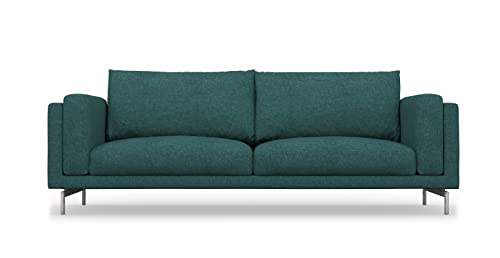 NOCKEBY 3-Sitzer-Sofa-Schonbezug, handgefertigt, kompatibel mit NOCKEBY Couch, nur Bezüge (Krone, Ozeanblau) von comfortly