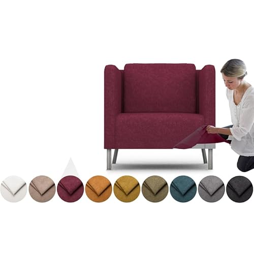 comfortly Bezug für Ekero Sessel, Ersatz-Schonbezug, strapazierfähig, 2-teilig, weicher, strapazierfähiger, waschbarer Stoff, leicht zu reinigen und zu ersetzen (Krone – Chianti) von comfortly