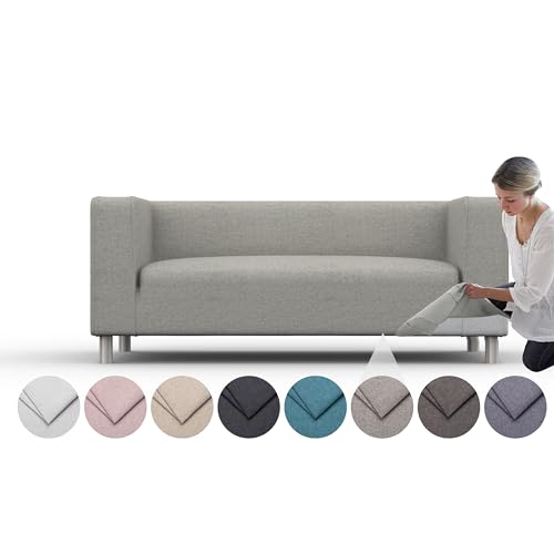 comfortly Bezug für Klippan 2-Sitzer-Sofa, Ersatz-Schonbezug, strapazierfähig, 1 Stück, Haustier- und schmutzabweisend, strapazierfähiges Nano-Tech-Gewebe, leicht zu reinigen und zu ersetzen von comfortly