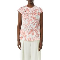 Comma Kurzarmbluse, mit All-Over Print von comma