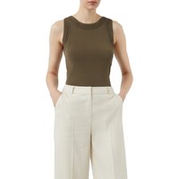Comma Rundhalsshirt mit Strick Details von comma