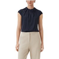Comma Satinbluse, mit Raffung von comma