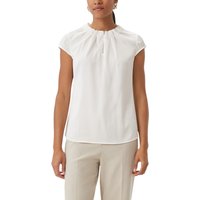 Comma Satinbluse, mit Raffung von comma