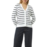 Comma Strickjacke mit V-Ausschnitt und in Streifen-Optik Comma Strickjacke mit V-Ausschnitt und in Streifen-Optik von comma