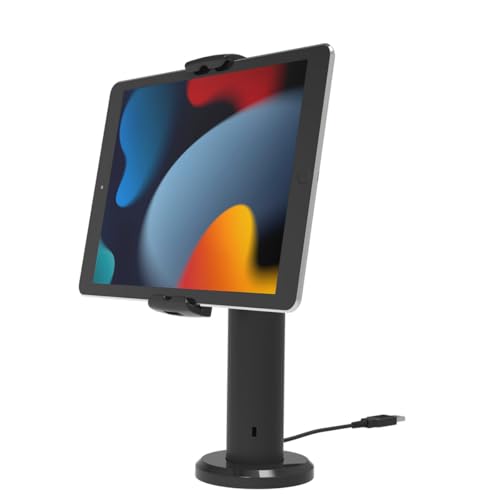Compulocks Maclocks UCLGSTD01B Rise Cling 2.0 – Universal-Tablet-Ständer & Cling Rise Holder Kiosk, 8 Zoll / 20 cm, Schwarz von compulocks