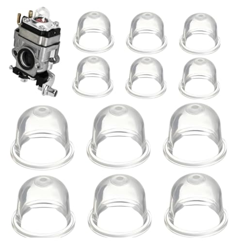 COMVASTARS 12 Stück Primer Pumpe für STIHL FS130 FS85 FS80 FS56 FS55 FS46 FS45 F40 FS38, Primer Birne Vergaser Ersatzteile Pumpe Bulb Zubehör für Motorsense Freischneider Fadenschneider.(19mm & 22mm) von comvastars