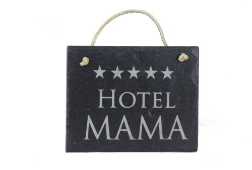 Schiefer Schild Hotel Mama 5 Sterne Wandbild Wandschild von condecoro