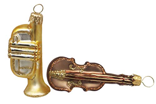 condecoro Trompete und Geige Christbaumschmuck Christbaumkugel 2er Set condecoro Trompete und Geige Christbaumschmuck Christbaumkugel 2er Set von condecoro