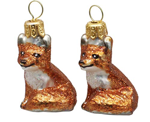 condecoro Fuchs Christbaumschmuck Christbaumkugel 2er Set von condecoro