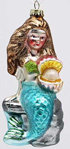 condecoro Meerjungfrau Christbaumschmuck Nixe Ornament Christbaumkugel von condecoro