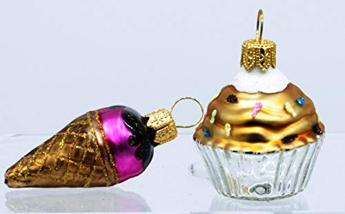 condecoro Muffin & Eistüte Christbaumschmuck Christbaumkugel 2er Set condecoro Muffin & Eistüte Christbaumschmuck Christbaumkugel 2er Set von condecoro