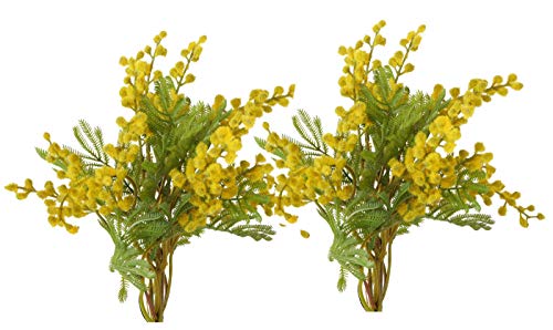 condecoro Stielblume Mimosa 2er Set, Kunstpflanze von condecoro