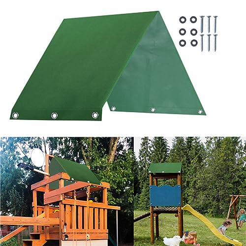 condinggen Schaukel-Set-Ersatzplane, 228 x 109 cm Plane, Baldachin-Schatten-Ersatz Replacement Canopy Top For Canopy Tent Swing Set Shade228 x 109cm Grün von condinggen