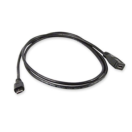 conecto CC20025 USB-Kabel, Micro-USB 2.0-Stecker auf Buchse Typ B, 5-adrige Verlängerung für OTG, MHL (1 Stück), 1,20m von conecto