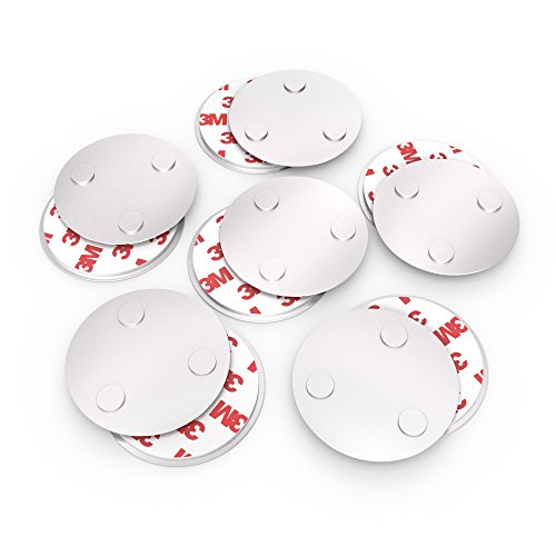 conecto CC50473 Magnetbefestigung universell magnetisch für Rauchmelder Warnmelder Rauchwarnmelder 6, Silber, 6er Set Magnethalterung von conecto