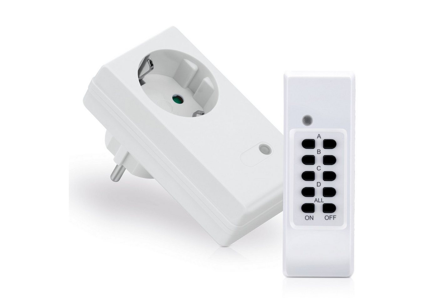 conecto Funksteckdose conecto® Funksteckdosen Set, 1100 Watt, weiß, 1-St. von conecto