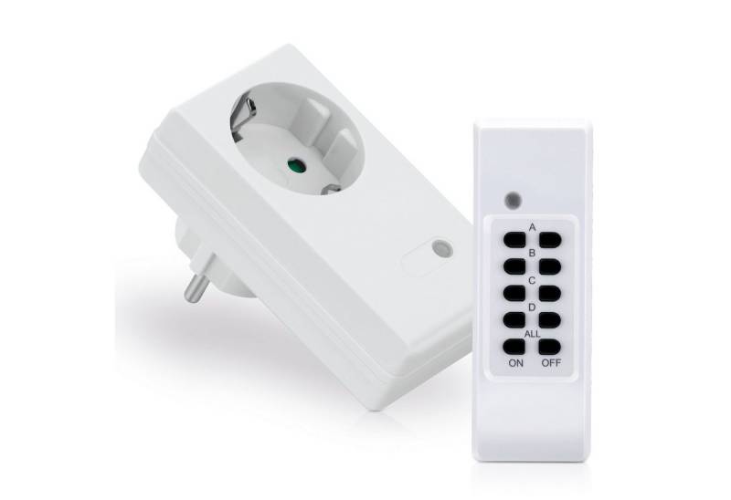conecto Funksteckdose conecto® Funksteckdosen Set, 1100 Watt, weiß, 1-St. von conecto