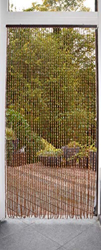 Türvorhang, Mokka, 90 x 220 cm, Braun/Beige von confortex