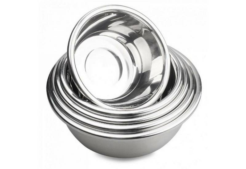 TSB Werk Schüssel 1-3 Edelstahl Schüssel Rührschüssel Küchenschüssel, (1-tlg), Metallschale, Salatschüssel von TSB Werk