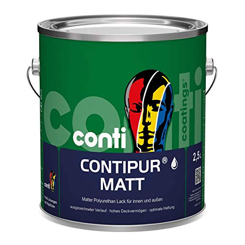 ContiPur Matt - Mattlack auf Polyurethanbasis für innen und außen (0,75 Liter) von conti coatings