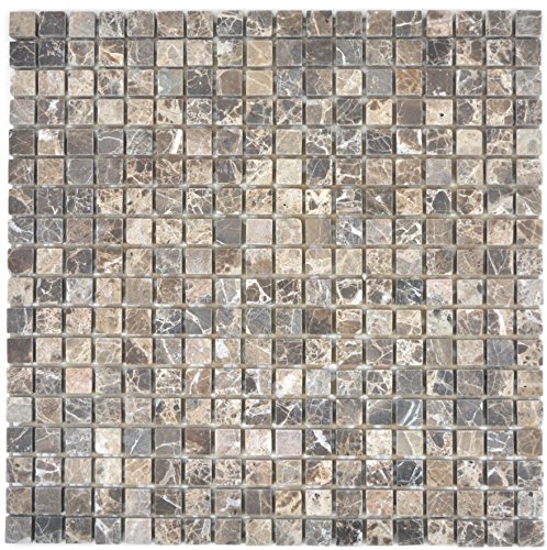 Mosaik Fliese Marmor Naturstein beige Castanao für BODEN WAND BAD WC DUSCHE KÜCHE FLIESENSPIEGEL THEKENVERKLEIDUNG BADEWANNENVERKLEIDUNG Mosaikmatte Mosaikplatte von conwire