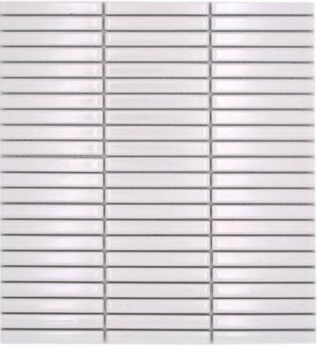 Mosaik Stäbchen Retro 50er 60er Jahre Keramik Stäbchen weiß glänzend Mosaik Stäbchen Retro 50er 60er Jahre Keramik Stäbchen weiß glänzend von conwire