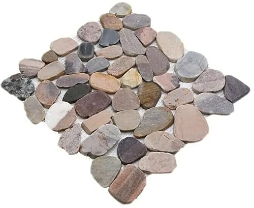 Steinkiesel geschnitten mix beige grau rot Flußkiesel Steinkiesel Flussstein Kieselmosaik Küchenwand Boden Fliesenspiegel Spritzschutz Küche Duschwand Mosaik - 1 Matte Steinkiesel geschnitten mix beige grau rot Flußkiesel Steinkiesel Flussstein Kieselmosaik Küchenwand Boden Fliesenspiegel Spritzschutz Küche Duschwand Mosaik - 1 Matte von conwire