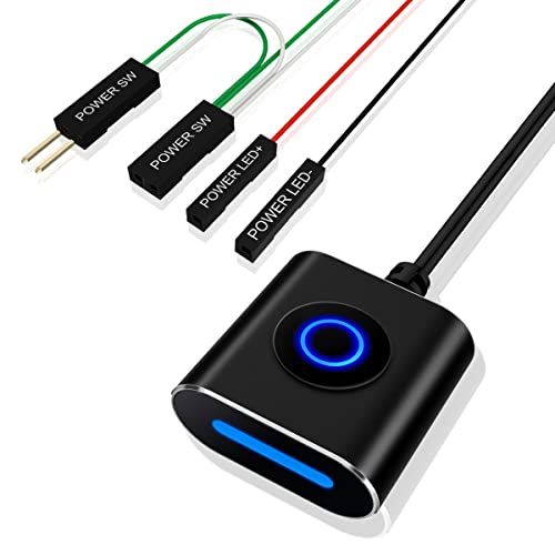 COOIDEA PC-Power Button, Desktop-Computer-Netzschalter, Externes Verlängerungskabel für den Fernstart des PC Motherboard Power On Off Switch - 2,5 Meter, mit Magnet COOIDEA PC-Power Button, Desktop-Computer-Netzschalter, Externes Verlängerungskabel für den Fernstart des PC Motherboard Power On Off Switch - 2,5 Meter, mit Magnet von cooidea
