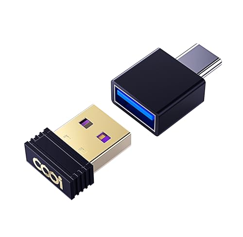 cooidea Mouse Jiggler USB Nicht Nachweisbar - Maus Jiggler mit EIN/AUS-Touch-Schalter, USB-C-Adapter und 3 Modi. Mausbeweger Automatisch, Plug and Play, Hält Computer/Laptop Wach von cooidea