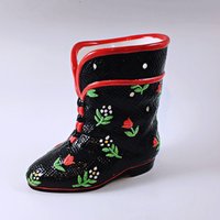 Handbemalte Santa Boot Vase Tschechoslowakei Von Pipka von cookiebabe