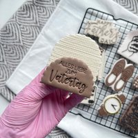 Alles Liebe Zum Vatertag Font Stamp Cookie von cookiecutterFabrik