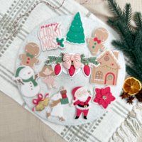 Christmas Zweig 3D Embosser Cookie Stamp With Cutter Sugarcookie Stencil von cookiecutterFabrik