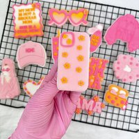 Daisy Smartphone Cookie Embosser Stamp With Cutter von cookiecutterFabrik