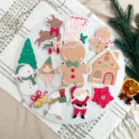 Gingebread Man 24 Embosser Cookie Stamp With Cutter Sugarcookie Stencil von cookiecutterFabrik