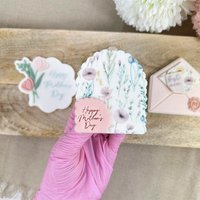 Happy Mothers Day Micro Font Stamp Cookie von cookiecutterFabrik