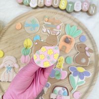 Hase Auf Dem Ei Pop Up Easter Fondant Embosser Cookie Stamp Cutter von cookiecutterFabrik
