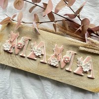 Mama Set Of 2 Letters Cookie Embosser Stamp With Cutter von cookiecutterFabrik