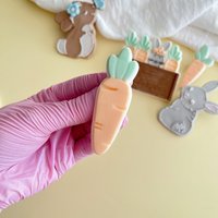 Möhre 1 Fondant Embosser Cookie Stamp Cutter von cookiecutterFabrik
